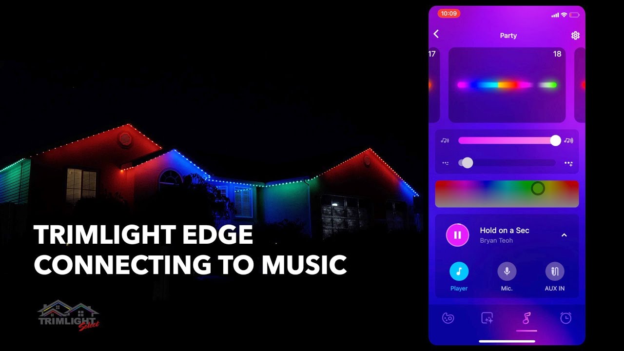 Trimlight EDGE Connecting To Music Trimlight EDGE Connecting To Music